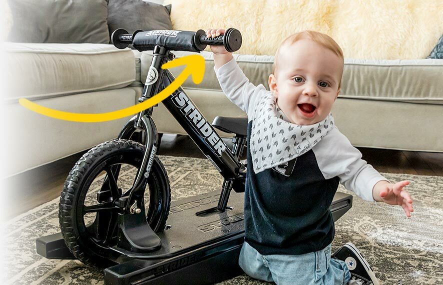 Strider 12 Pro Black 2 en 1 Rocking Bike - Strider Bikes Chile